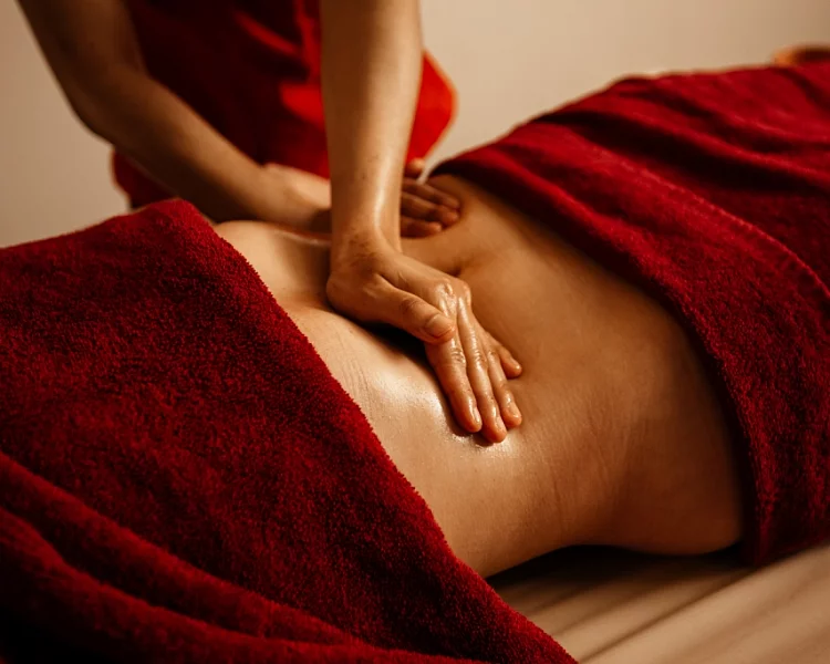 Подарочный сертификат на Новый год клиентам на масляный массаж